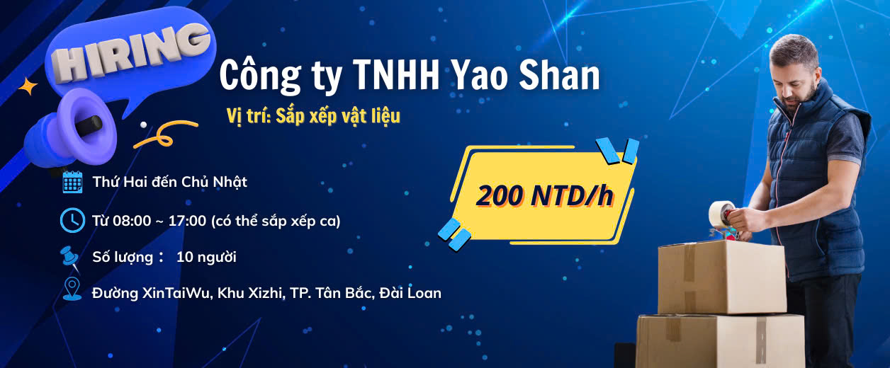 Việc làm thêm Công Ty Yao Shan